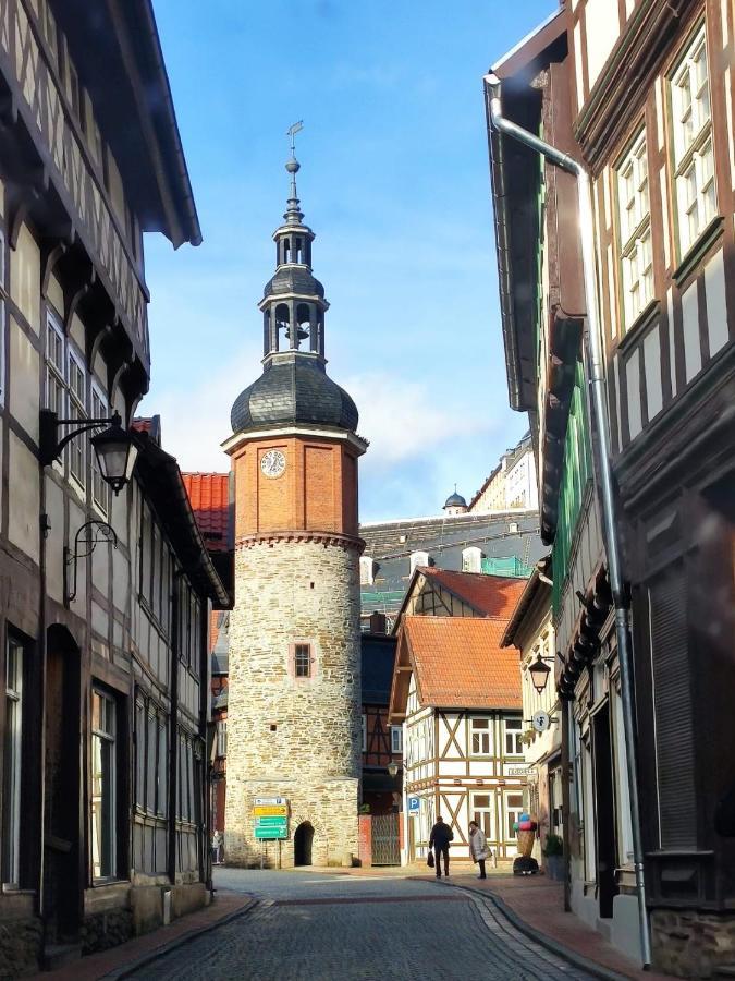 Ferienhaus Blaue Blume Mit 11 Kw Ladestation, Kamin, Terrasse, Eingezaeuntem Garten, Sauna, Wlan, Netflix, 2 Hunde Willkommen! Güntersberge Exteriör bild